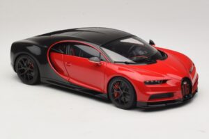 Bugatti Chiron Sport Italian Red & Carbon AUTOart 1:18 70996 Compuesto - imagen 6 de 8