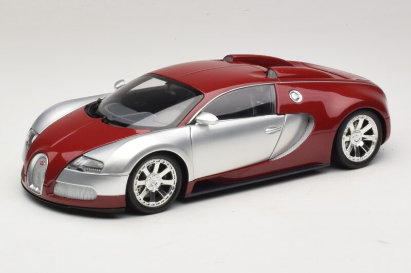 Bugatti Veyron Centenaire Edition Chrome Red Minichamps 1:18 100110851 Metal