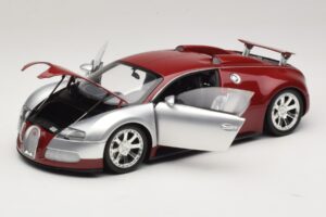 Bugatti Veyron Centenaire Edition Chrome Red Minichamps 1:18 100110851 Metal - imagen 2 de 8