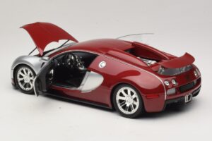 Bugatti Veyron Centenaire Edition Chrome Red Minichamps 1:18 100110851 Metal - imagen 5 de 8