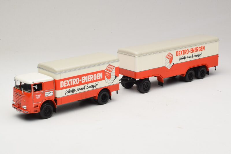 Bussing LU 11/16 Remolque Furgón Dextro Energen Minichamps 1:43 499073940 Metal