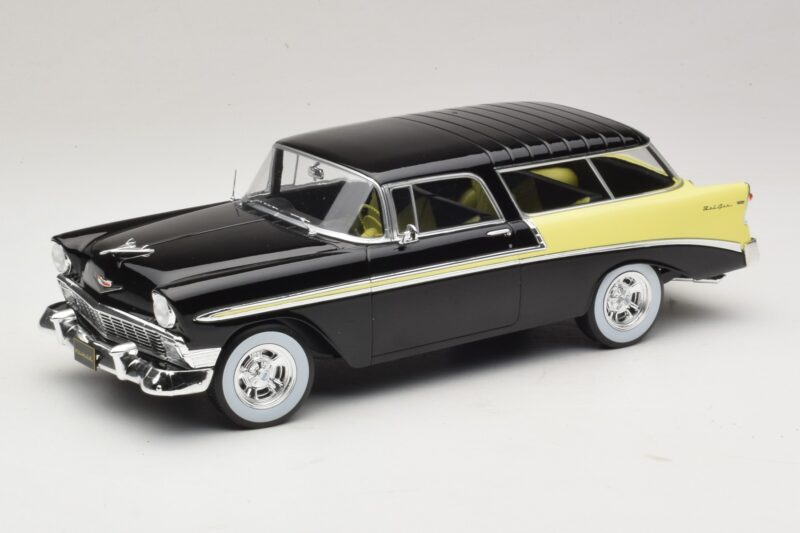 Chevrolet Bel Air Nomad Custom Negro & Amarillo Claro KK-Scale 1:18 KKDC181293 Metal