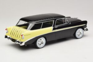 Chevrolet Bel Air Nomad Custom Negro & Amarillo Claro KK-Scale 1:18 KKDC181293 Metal - imagen 2 de 6