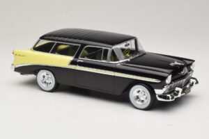 Chevrolet Bel Air Nomad Custom Negro & Amarillo Claro KK-Scale 1:18 KKDC181293 Metal - imagen 4 de 6