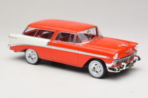 Chevrolet Bel Air Nomad Custom Rojo Claro & Blanco KK-Scale 1:18 KKDC181291 Metal - imagen 4 de 6