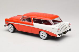 Chevrolet Bel Air Nomad Custom Rojo Claro & Blanco KK-Scale 1:18 KKDC181291 Metal - imagen 5 de 6