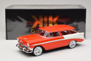 Chevrolet Bel Air Nomad Custom Rojo Claro & Blanco KK-Scale 1:18 KKDC181291 Metal - imagen 6 de 6