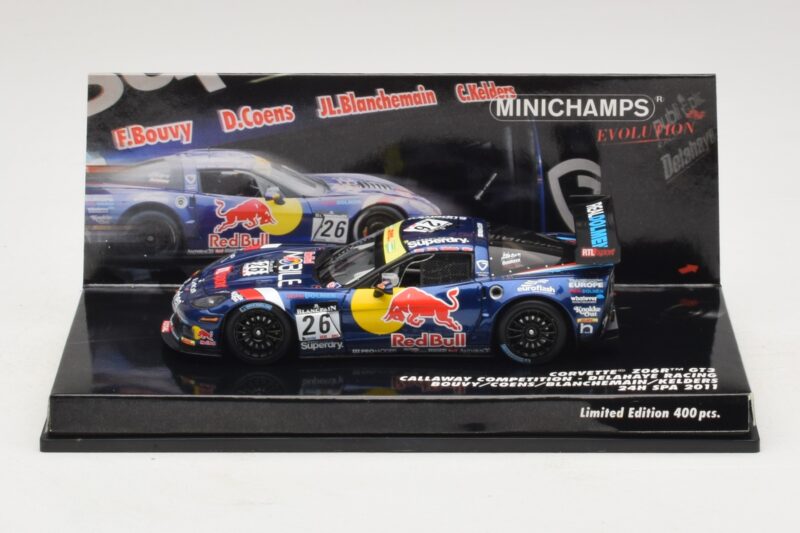 Chevrolet Corvette Z06.R GT3 Callaway Competition #26 Bouvy / Coens 24 Hours of Spa 2011 Minichamps 1:43 437111426 Metal