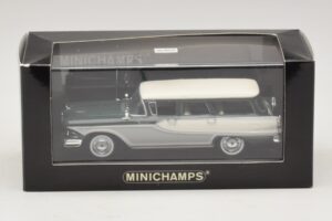 Edsel Bermuda Ranchera Verde Oscuro Blanco Minichamps 1:43 400082013 Metal - imagen 5 de 5