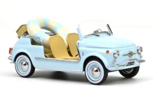 Fiat 500 Jolly Azul Norev 1:18 187793 Metal