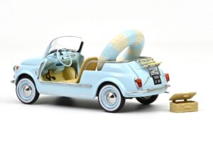 Fiat 500 Jolly Azul Norev 1:18 187793 Metal - imagen 2 de 5