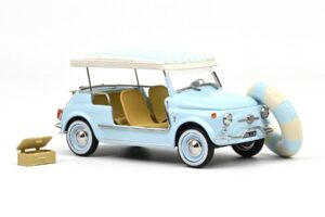 Fiat 500 Jolly Azul Norev 1:18 187793 Metal - imagen 4 de 5