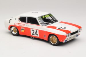Ford Capri RS 2600 #24 D. Glemser / J. Mass 9 Hours of Kyalami Class Winner 1971 Minichamps 1:18 155718509 Metal - imagen 4 de 6