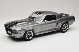 Ford Mustang Shelby GT500 Eleanor Gris Metalizado & Negro KK-Scale 1:12 KKDC120171 Metal