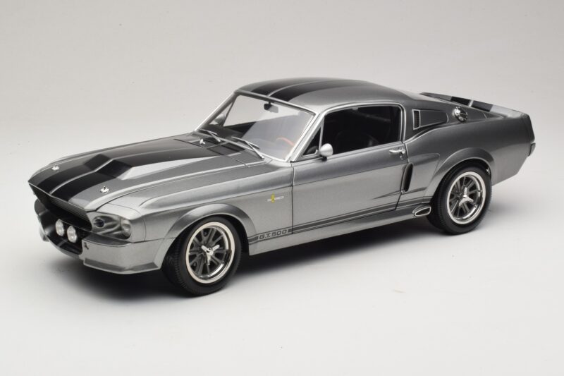 Ford Mustang Shelby GT500 Eleanor Gris Metalizado & Negro KK-Scale 1:12 KKDC120171 Metal