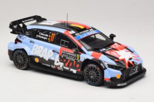 Hyundai i20 N Rally1 #11 T. Neuville / M. Wydaeghe Rally Monte Carlo 2026 IXO 1:18 18RMC270B Metal - imagen 4 de 6