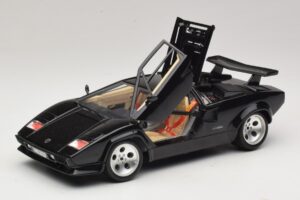 Lamborghini Countach 5000 Quattrovalvole Negro Bburago 1:18 3337 Metal - imagen 2 de 8