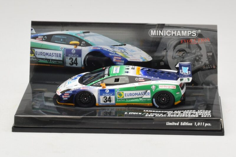 Lamborghini Gallardo LP600 GT3 #34 Reiter Engineering H-J. Stuck 24 Hours of Nurburgring 2011 Minichamps 1:43 437111284 Metal
