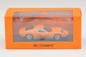 Lamborghini Miura P400 Naranja Maxichamps 1:43 940103001 Metal - imagen 5 de 5