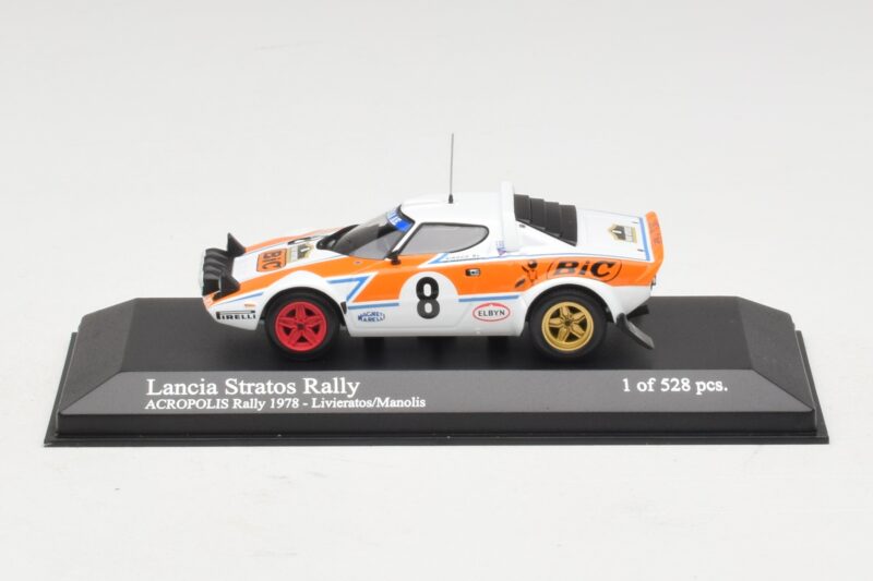 Lancia Stratos Rally #8 Livieratos / Manolis Acropolis Rally 1978 Minichamps 1:43 430781208 Metal