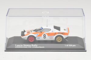 Lancia Stratos Rally #8 Livieratos / Manolis Acropolis Rally 1978 Minichamps 1:43 430781208 Metal - imagen 4 de 5