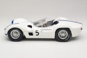 Maserati Tipo 61 #5 Camoradi S. Moss / D. Gurney 1000km Nurburgring Winner 1960 Minichamps 1:12 120601205 Metal - imagen 4 de 8
