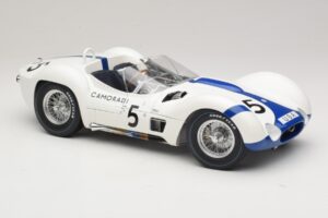 Maserati Tipo 61 #5 Camoradi S. Moss / D. Gurney 1000km Nurburgring Winner 1960 Minichamps 1:12 120601205 Metal - imagen 6 de 8