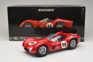 Maserati Tipo 61 #98 C. Shelby Times Mirror GP For Sportscars 1960 Minichamps 1:12 120601298 Metal - imagen 8 de 8