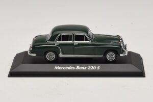 Mercedes 220 S W180 Verde Oscuro Maxichamps 1:43 940033001 Metal