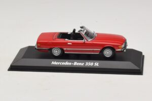 Mercedes 350 SL R107 Rojo Maxichamps 1:43 940033432 Metal