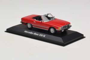 Mercedes 350 SL R107 Rojo Maxichamps 1:43 940033432 Metal - imagen 3 de 5