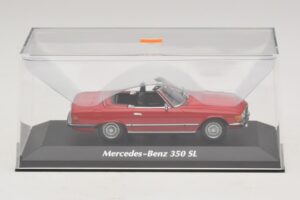 Mercedes 350 SL R107 Rojo Maxichamps 1:43 940033432 Metal - imagen 4 de 5