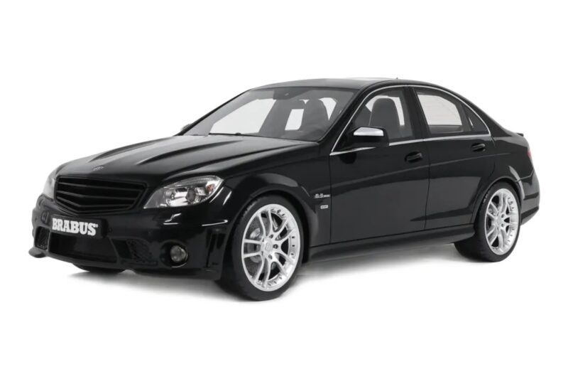 Mercedes C63 AMG W204 Brabus B63S Obsidian Black GT Spirit 1:18 GT582 Resina