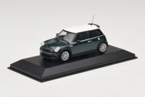 Mini Cooper One R50 Aero Green Con Techo Blanco Minichamps 1:43 MINI011 Metal - imagen 2 de 5