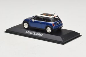 Mini Cooper S R53 Azul Oscuro Con Techo Panorámico Minichamps 1:43 MINI021 Metal - imagen 3 de 4