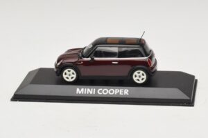 Mini Cooper S R53 Rojo Oscuro Con Techo Negro Minichamps 1:43 MINI028 Metal