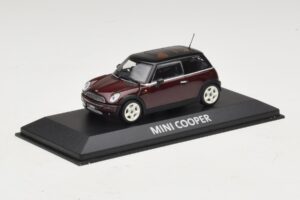 Mini Cooper S R53 Rojo Oscuro Con Techo Negro Minichamps 1:43 MINI028 Metal - imagen 2 de 5