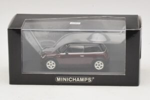 Mini Cooper S R53 Rojo Oscuro Con Techo Negro Minichamps 1:43 MINI028 Metal - imagen 5 de 5