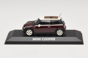 Mini Cooper S R53 Rojo Oscuro Con Techo Panorámico Minichamps 1:43 MINI019 Metal