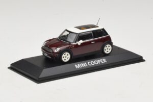 Mini Cooper S R53 Rojo Oscuro Con Techo Panorámico Minichamps 1:43 MINI019 Metal - imagen 2 de 4