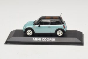 Mini Cooper S R53 Azul Claro Metalizado Con Techo Negro Minichamps 1:43 MINI030 Metal