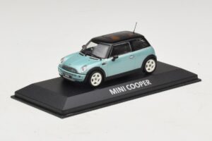 Mini Cooper S R53 Azul Claro Metalizado Con Techo Negro Minichamps 1:43 MINI030 Metal - imagen 2 de 4