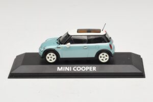 Mini Cooper S R53 Azul Claro Metalizado Con Techo Panorámico Minichamps 1:43 MINI018 Metal