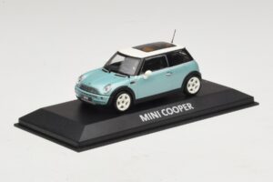 Mini Cooper S R53 Azul Claro Metalizado Con Techo Panorámico Minichamps 1:43 MINI018 Metal - imagen 2 de 4