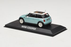 Mini Cooper S R53 Azul Claro Metalizado Con Techo Panorámico Minichamps 1:43 MINI018 Metal - imagen 3 de 4
