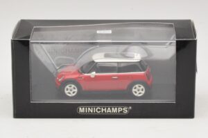 Mini Cooper S R53 Rojo Con Techo Panorámico Minichamps 1:43 MINI024 Metal - imagen 5 de 5