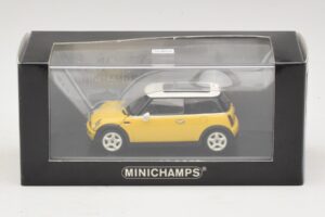 Mini Cooper S R53 Amarillo Con Techo Panorámico Amarillo Minichamps 1:43 MINI029 Metal - imagen 4 de 4