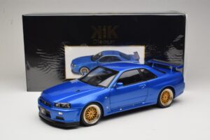 Nissan Skyline GT-R R34 V-Spec II Azul Metalizado BBS Llantas KK-Scale 1:12 KKDC120211-2 Metal - imagen 8 de 8