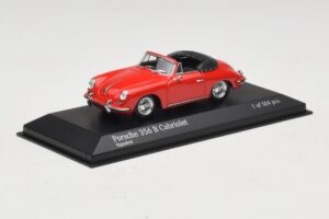 Porsche 356 B Descapotable Rojo Minichamps 1:43 400064331 Metal - imagen 2 de 5