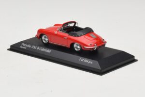 Porsche 356 B Descapotable Rojo Minichamps 1:43 400064331 Metal - imagen 3 de 5